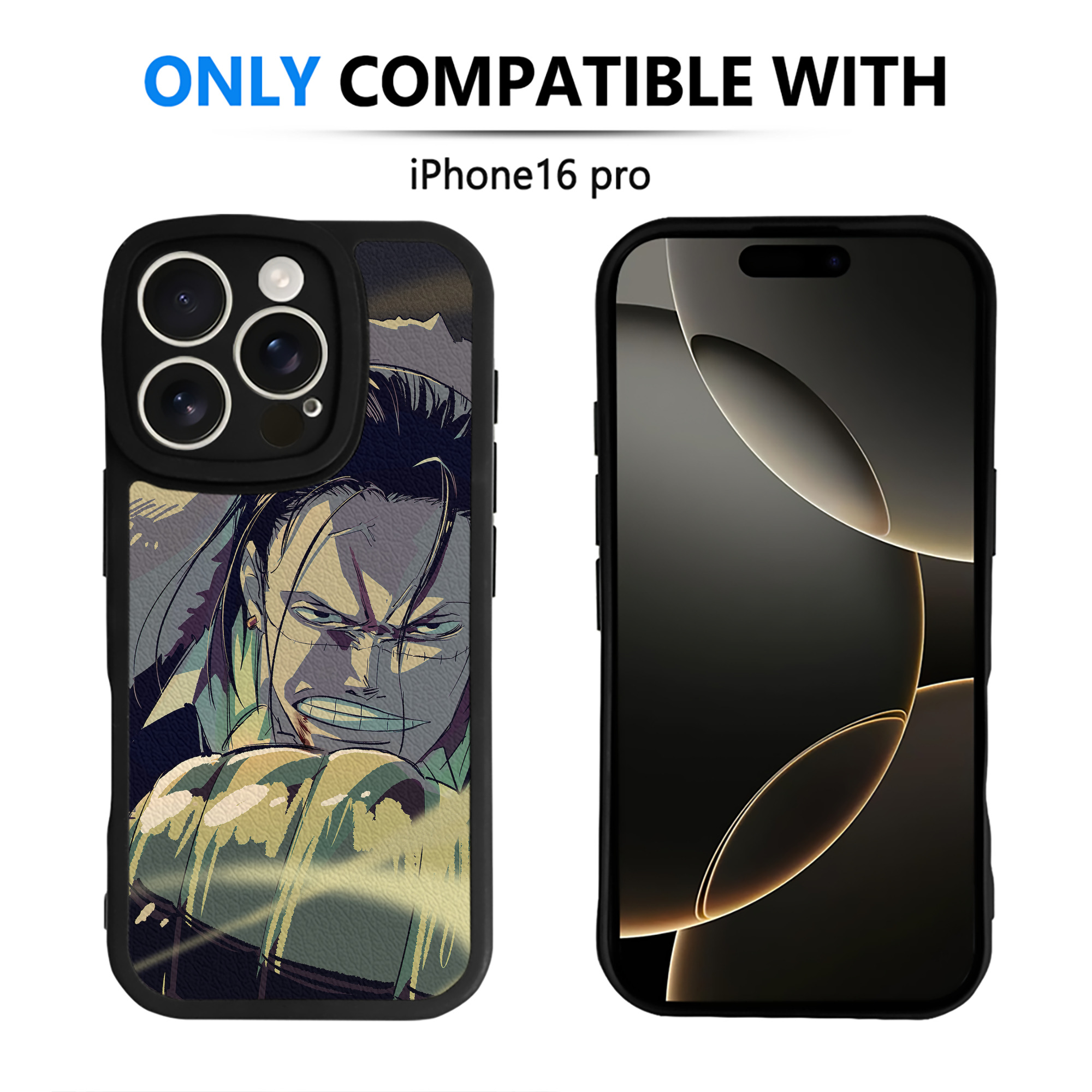 （画像用） ワンピース ONE PIECE 【iPhone 16シリーズ対応】シリコンスマホケース（レザー調） 材質：シリコン